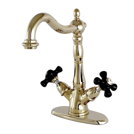 Kingston Brass KS1492PKX Duchess 2-Handle Vessel Sink Faucet, Polished Brass KS1492PKX